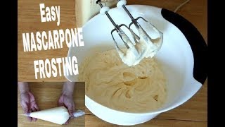 How to make Mascarpone cheese frosting [upl. by Younger]