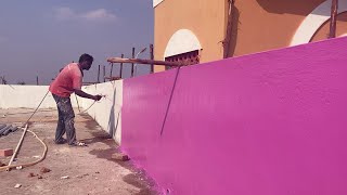 Super fast Spray Painting for home Just 30mins for a floor [upl. by Yaron]