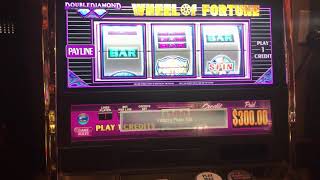 AWESOME Win on 100 wheel of fortune Slot Machine high limit LIVE slot play [upl. by Anaul]