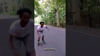 Paheli paheli bar 🚀🔥skating ajoyskating speed road [upl. by Akcirahs910]