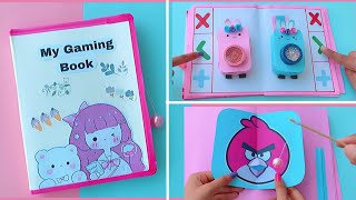 10 Paper Games in a book  DIY Cute Gaming Book  How to make paper gaming book  DIY Paper games [upl. by Enerehs]