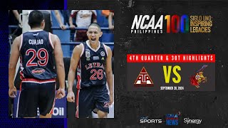 Letran vs Perpetual  4th Quarter amp Triple Overtime Highlights  NCAA Season 100 [upl. by Ansilme]