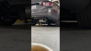 NC Miata  Roadstersport 16 Header Helmholtz Midpipe Street Muffler cold start [upl. by Eenattirb]