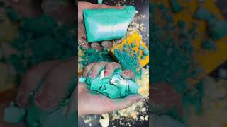 ASMR Green and Yellow Gym Chalk crush asmr asmrcommunity ytshorts gymchalkshorts [upl. by Rebel37]