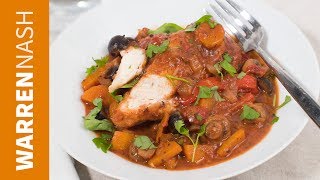 Chicken Cacciatore Recipe  Traditional Italian Hunters Stew  Recipes by Warren Nash [upl. by Llertnac]