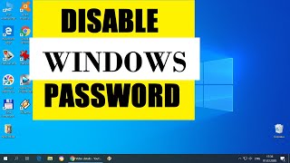 How to DISABLE password in Windows 10 [upl. by Solracsiul5]