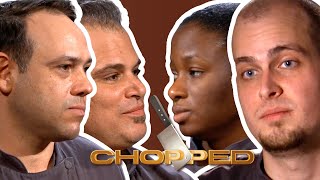 Chopped Rice Crackers Chocolate Raisins amp Sake  Full Episode Recap  S5 E2  Food Network [upl. by Atteniuq583]