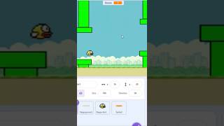 FLAPPY BIRD IN SCARTCHShortsScratchLetsCode [upl. by Allenad295]