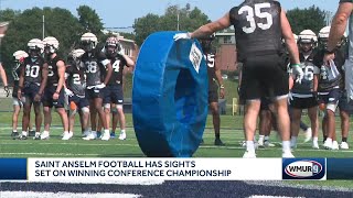 Saint Anselm football has sights set on winning conference championship [upl. by Yroffej730]