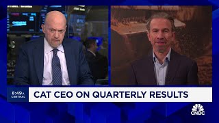 Caterpillar CEO Jim Umpleby on Q4 earnings beat Couldnt be more proud of our global team [upl. by Kirrad814]