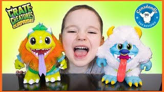 CRATE CREATURES SURPRISE TOYS Kid unboxing Crate Creatures Surprises Blizz and Sizzle [upl. by Akemat591]