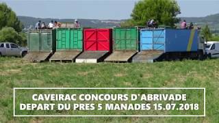 CAVEIRAC CONCOURS DABBRIVADE DEPART DU PRES 15 07 2018 [upl. by Yart]