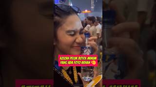 Azizah Salsa Peluk Botol Minum yang ada Foto Arhannya saat di pestapora arhan elrumi syifahadju [upl. by Nosinned]