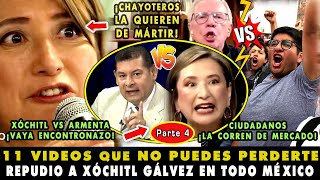 ¡LA CORREN DE MERCADO TOP 11 VIDEOS DE R3PUDIO POPULAR VS XÓCHITL GÁLVEZ parte 4 ¡POR ANTI AMLO [upl. by Persse]