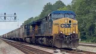 CSX G971 Rocky Mount NC 07192024 w Yn2 Cw44ac Leader [upl. by Kartis]