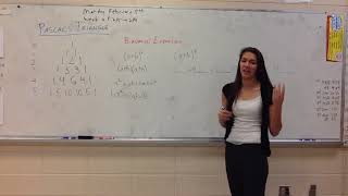 Binomial Expansion with Pascals Triangle Part 1 [upl. by Rehpetsirhc]