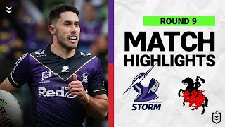 Melbourne Storm v St George Illawarra Dragons  Match Highlights  Round 9 2022  NRL [upl. by Demmahum860]