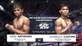 Ariel Antimaro vs Jhunrille Castino  Manny Pacquiao presents Blow by Blow  Full Fight [upl. by Genevieve]