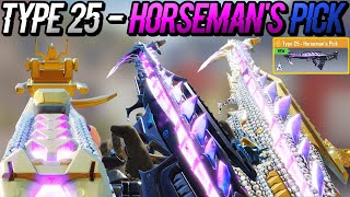 NEW TYPE 25 HORSEMANS PICK LEGENDARY BLUEPRINT WITH DIAMOND CAMO GAMEPLAY in CALL OF DUTY MOBILE [upl. by Nlycaj259]