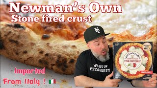 Frozen pizza review NEWMANS OWN STONE FIRED MARGHERITA Is it the best frozen pizza [upl. by Aitnis435]