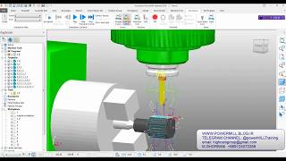 4 AXIS INDEX MACHINING IN POWERMILL 2018 [upl. by Ennovoj]