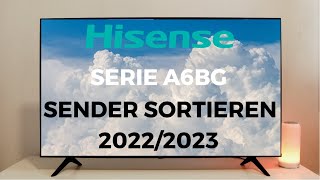 HISENSE 2022 50A6BG Sender sortieren [upl. by Aisatsana720]