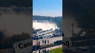 Canada to usa border crossing Land boorder travel usa canada shorts beautiful views scenic [upl. by Attayek]