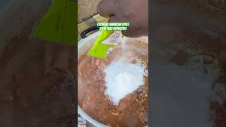 Cooking Jamaican Style Stew Peas Outdoors backstreetboys jamaicafood [upl. by Petula976]