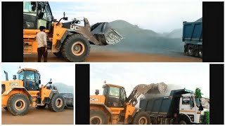 Dumper Truck Loading With Loader  WheelLoader  JCB video [upl. by Eugatnom]