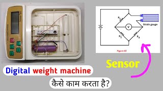 Digital Weight Machine कैसे काम करता है Teardown and explained Load Cell amp Strain Gauge [upl. by Elleira]