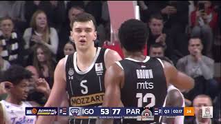 AdmiralBet ABA League 202425 highlights Round 11 Igokea mtel  Partizan Mozzart Bet 8122024 [upl. by Enelaehs]