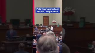 Polands Opposition Cheers for Trump After 2024 Win 🇵🇱🎉 Election2024 Trump Politics [upl. by Anilosi]