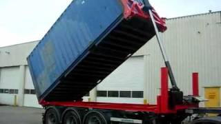 DTEC Flexitipper 20ft container kiepen in 114sec omhoogmp4 [upl. by Artekal171]