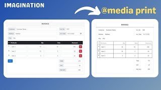 Invoice Generation with Bootstrap  CSS Media Print Tutorial [upl. by Paff]