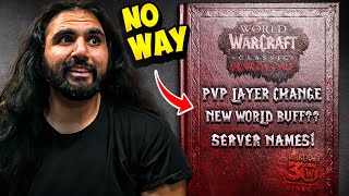 CLASSIC WOW PVP CHANGES  NEW WORLD BUFF [upl. by Sunil]