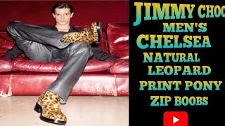 new Jimmy Choo men print pony zip bootsshrot [upl. by Dranoc]