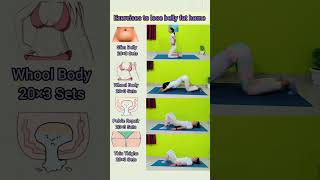 exercises to lose belly fat home short reducebellyfat bellyfatloss yoga [upl. by Trevor]