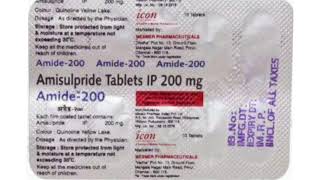 Amide 200 Tablets Amisulpride Tablets IP 200 mg [upl. by Llehsal]