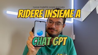 La NUOVA modalità vocale di CHAT GPT arriva in ITALIA [upl. by Iblok62]