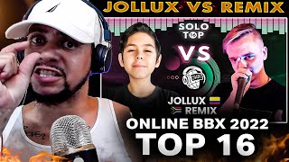 MORE BEATBOXING IN THIS BIH Jollux VS Remix  Online 2022 Championship  Top 16 LIVE REACTION [upl. by Dressler]