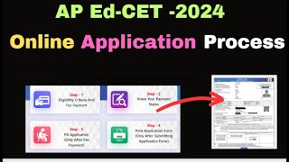 AP EdCET 2024 ONLINE APPLICATION Process  How to Appy for AP EdCET 2024 [upl. by Lletnahc]