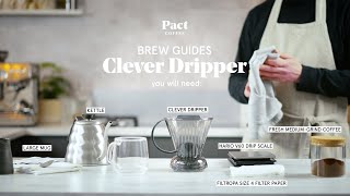 How to make coffee with a Clever Dripper  Clever Dripper Guide  Pact Coffee [upl. by Feeney933]