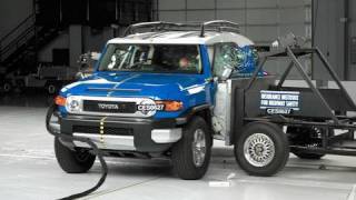 2007 Toyota FJ Cruiser side IIHS crash test [upl. by Artined124]