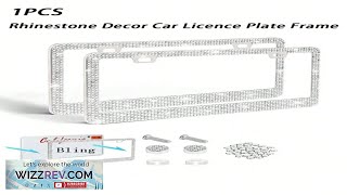 1pc Acrylic Vehicle License Plate Frame With Faux Rhinestones SHEIN USA Review [upl. by Iggy]