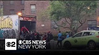 East Harlem tenants say asylum seekers dig through trash then leave mess behind [upl. by Retnuh]