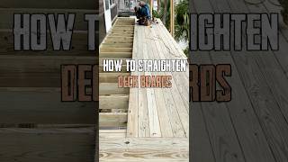 How to straighten deck boards [upl. by Suinotna]