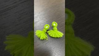 Making mirror earrings  making tassel earrings  making jewellery at home Indian jewellery diy [upl. by Anner]