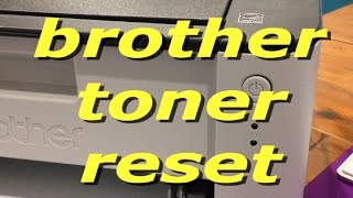 How to reset the Brother HL 1110 toner cartridge [upl. by Tillion60]