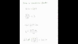 Chem 105Unit Conversions [upl. by Andrien590]