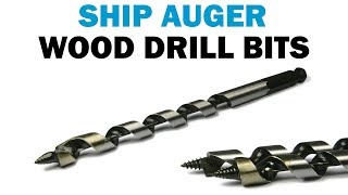 How to Use Wood Ship Auger Bits  Fasteners 101 [upl. by Phio740]